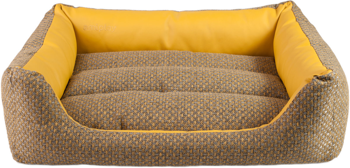 Amiplay guolis Sofa ZipClean 4 in 1 Morgan​, S, geltonas   kaina ir informacija | Guoliai, pagalvėlės | pigu.lt