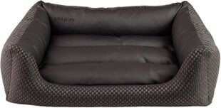 Amiplay кроватка Sofa ZipClean 4 в 1 Morgan, L, черный​ цена и информация | Лежаки, домики | pigu.lt