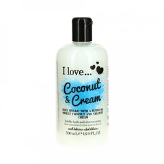 Гель для душа I love Coconut & Cream Bubble Bath And Shower Creme 500 мл цена и информация | Масла, гели для душа | pigu.lt