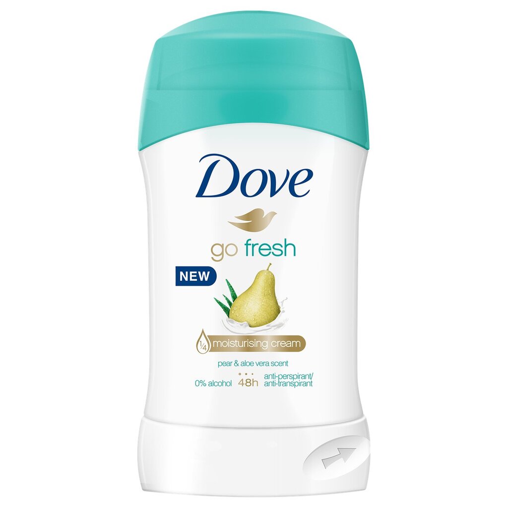 Pieštukinis dezodorantas Dove Go Fresh Pear & Aloe Vera, 40 ml цена и информация | Dezodorantai | pigu.lt