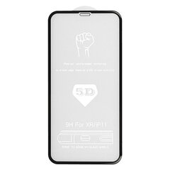Apsauginis stiklas Full Glue 5D skirtas iPhone X / Xs , juodas rėmelis kaina ir informacija | Apsauginės plėvelės telefonams | pigu.lt