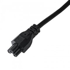 Шнур питания Akyga Power Cord AK-NB-01A для ноутбуков IEC C5 250V / 50Hz 1,5м цена и информация | Кабели и провода | pigu.lt