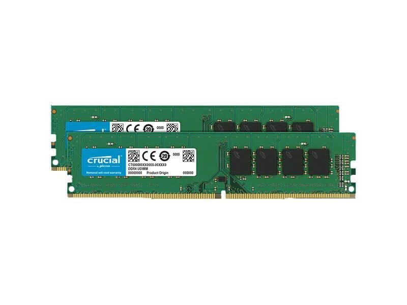 Crucial UDIMM DDR4, 2x16GB, 2666MHz, CL19 (CT2K16G4DFD8266) kaina ir informacija | Operatyvioji atmintis (RAM) | pigu.lt