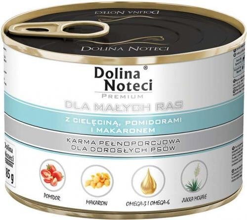Dolina Noteci Premium su veršiena, pomidorais ir makaronais 185 g цена и информация | Konservai šunims | pigu.lt