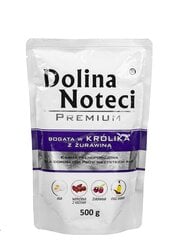 Влажный корм для собак, с мясом кролика и клюквой DOLINA NOTECI, 500 г цена и информация | Консервы для собак | pigu.lt