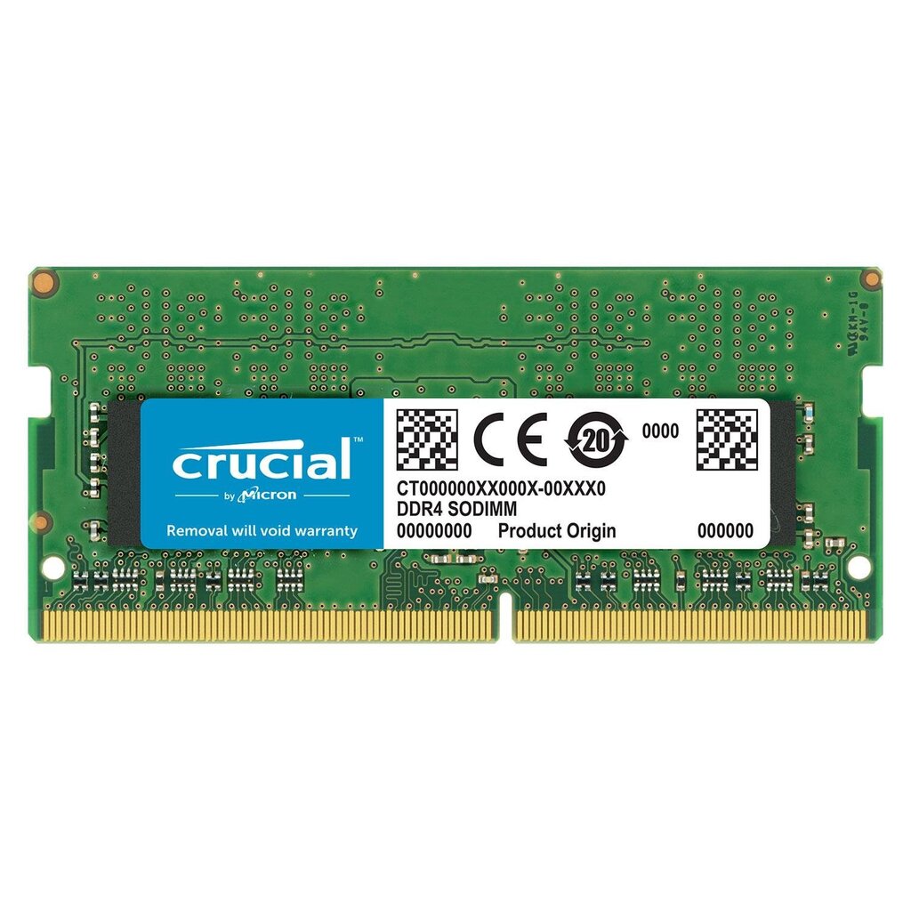 Crucial DDR4 SODIMM 16GB 2666MHz CL19 CT16G4SFD8266 kaina ir informacija | Operatyvioji atmintis (RAM) | pigu.lt