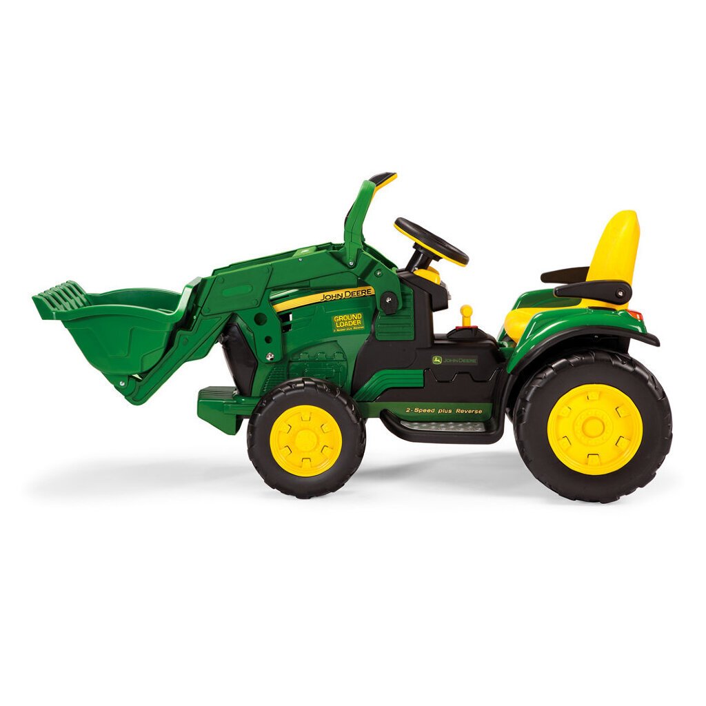 Vaikiškas vienvietis elektrinis traktorius Peg Perego John Deere Ground Loader 12V, žalias kaina ir informacija | Elektromobiliai vaikams | pigu.lt