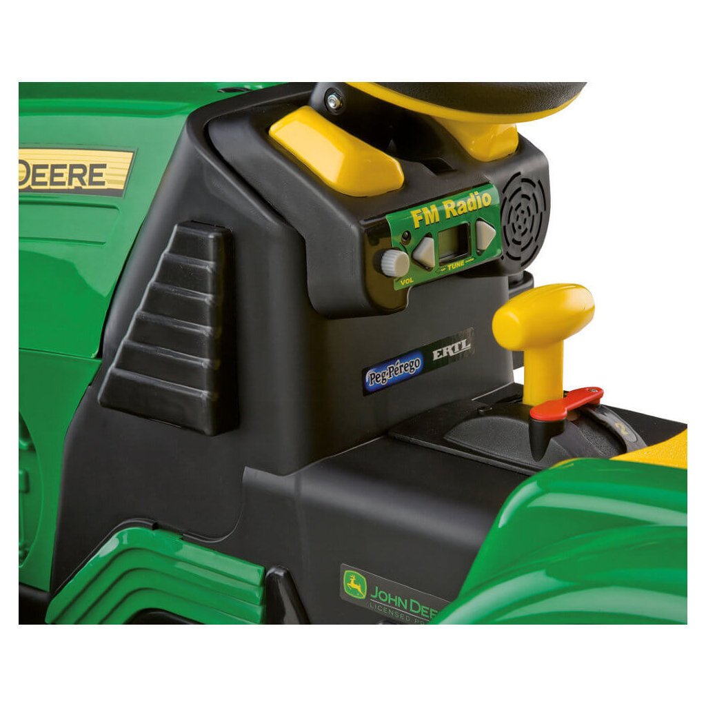 Vaikiškas vienvietis elektrinis traktorius Peg Perego John Deere Ground Loader 12V, žalias kaina ir informacija | Elektromobiliai vaikams | pigu.lt