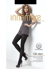 Pėdkelnės moterims Innamore Microfibra 100 DEN, juodos spalvos kaina ir informacija | Pėdkelnės | pigu.lt