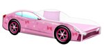Lova su čiužiniu Car BED-PINK-2, 140x70 cm, rožinė