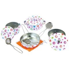 Bino Cooking Set Art.BN83390 Набор металлической посуды цена и информация | Игрушки для девочек | pigu.lt