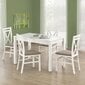 Išskleidžiamas stalas Halmar Maurycy, baltas kaina ir informacija | Virtuvės ir valgomojo stalai, staliukai | pigu.lt