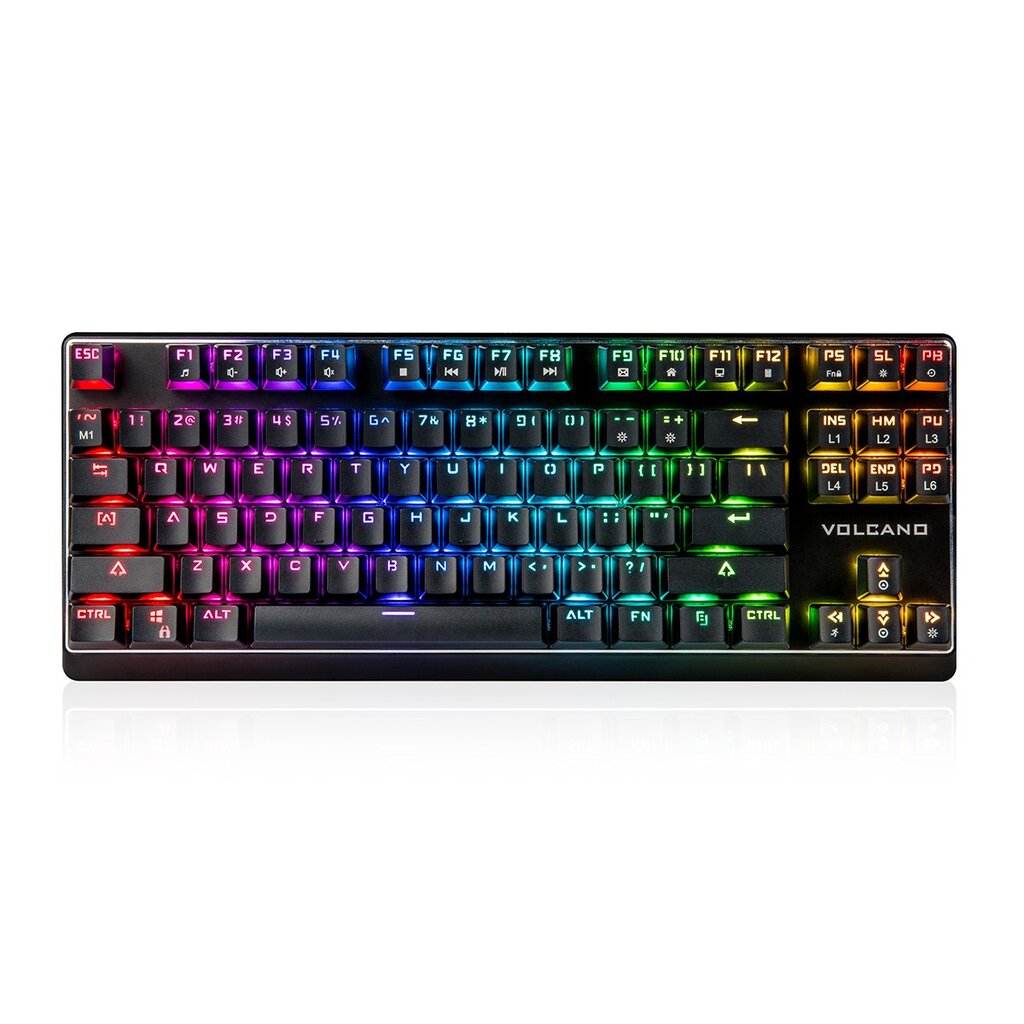 Modecom LanParty RGB Outemu Blue, mechaninė klaviatūra kaina ir informacija | Klaviatūros | pigu.lt