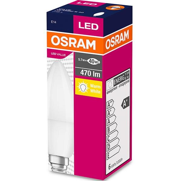 LED lemputė, Osram, 470lm, 2700K цена и информация | Elektros lemputės | pigu.lt