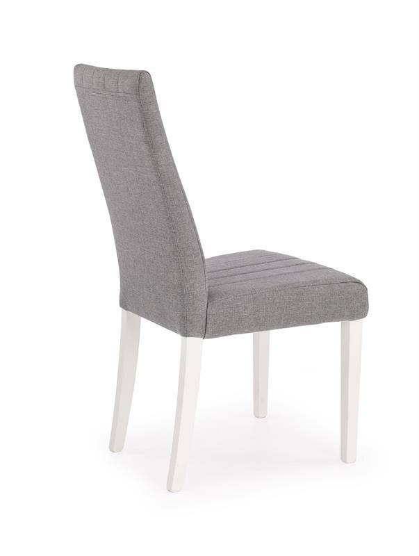 2-jų kėdžių komplektas Halmar Diego, baltas/pilkas kaina ir informacija | Virtuvės ir valgomojo kėdės | pigu.lt