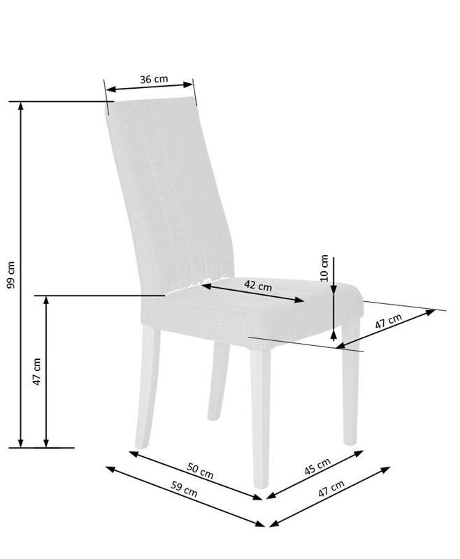 2-jų kėdžių komplektas Halmar Diego, ąžuolo/smėlio spalvos цена и информация | Virtuvės ir valgomojo kėdės | pigu.lt