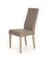 2-jų kėdžių komplektas Halmar Diego, ąžuolo/smėlio spalvos kaina ir informacija | Virtuvės ir valgomojo kėdės | pigu.lt