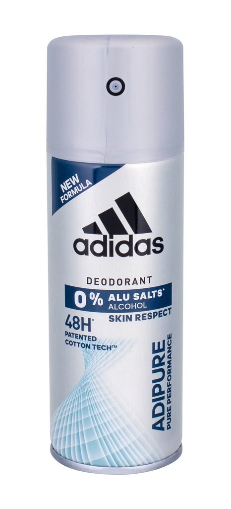 Purškiamas dezodorantas Adidas Adipure vyrams, 150 ml kaina ir informacija | Dezodorantai | pigu.lt