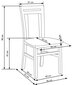 2-jų kėdžių komplektas Halmar Hubert 8, rudas цена и информация | Virtuvės ir valgomojo kėdės | pigu.lt