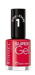 Rimmel London Super Gel STEP1 лак для ногтей 12 мл, 045 Flamenco Beach цена и информация | Лаки, укрепители для ногтей | pigu.lt