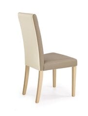 2-jų kėdžių komplektas Halmar Norbert, ąžuolo/smėlio spalvos kaina ir informacija | Virtuvės ir valgomojo kėdės | pigu.lt