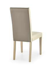 2-jų kėdžių komplektas Halmar Norbert, ąžuolo/kreminės spalvos kaina ir informacija | Virtuvės ir valgomojo kėdės | pigu.lt