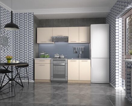Комплект кухонных шкафчиков Halmar Marija, кремовый/дубовый цвет цена и информация | Кухонные гарнитуры | pigu.lt