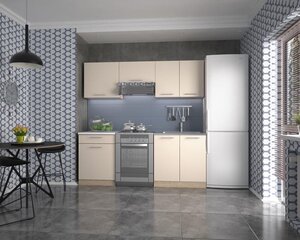 Virtuvinių spintelių komplektas Halmar Marija, kreminės/ąžuolo spalvos kaina ir informacija | Virtuvės baldų komplektai | pigu.lt