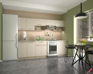 Virtuvinių spintelių komplektas Halmar Viola, kreminės/ąžuolo spalvos kaina ir informacija | Virtuvės baldų komplektai | pigu.lt
