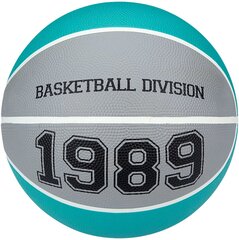 Баскетбольный мяч NewPort 16GG, размер 5, синий/серый цена и информация | Баскетбольные мячи | pigu.lt