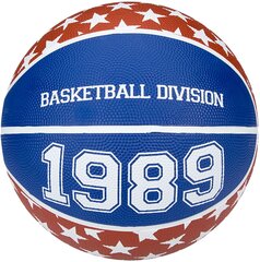 Krepšinio kamuolys NewPort 16GG, 5 dydis, raudonas/mėlynas/baltas kaina ir informacija | New Port Sportas, laisvalaikis, turizmas | pigu.lt