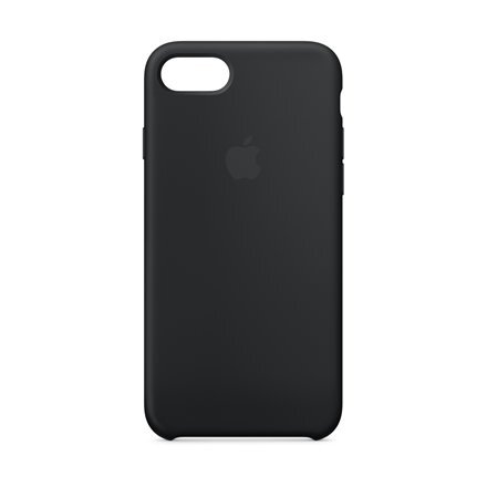 Apple iPhone 8 / 7 Silicone Case - Black цена и информация | Telefono dėklai | pigu.lt