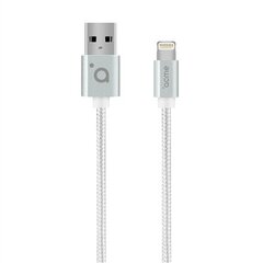 Acme CB2031S Lightning, USB A, 1 m, серебряный цена и информация | Кабели для телефонов | pigu.lt