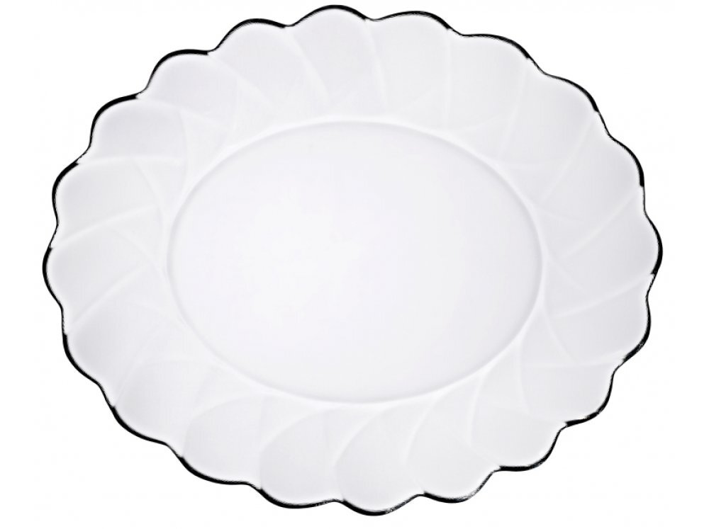 Pasabahce ovali pusgilė lėkštė Hasir, 28x23,6 cm цена и информация | Indai, lėkštės, pietų servizai | pigu.lt