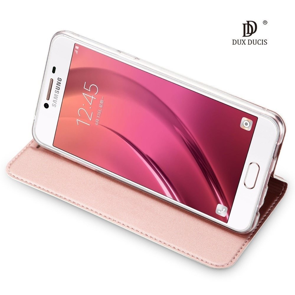 Dux Ducis Premium Magnetinis dėklas telefonui Samsung A520 Galaxy A5 (2017) rožinis/auksinis kaina ir informacija | Telefono dėklai | pigu.lt