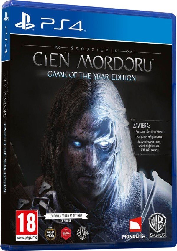 Shadow of Mordor GOTY PS4 kaina ir informacija | Kompiuteriniai žaidimai | pigu.lt