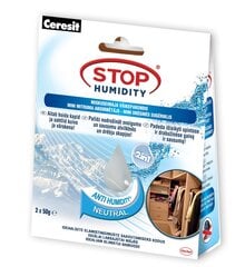 Drėgmės sugėriklis Stop Humidity Mini Neutral 2x50g. kaina ir informacija | Oro sausintuvai, drėgmės surinkėjai | pigu.lt