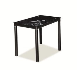 Stalas Signal Meble Damar, 60x80 cm, juodas kaina ir informacija | Virtuvės ir valgomojo stalai, staliukai | pigu.lt