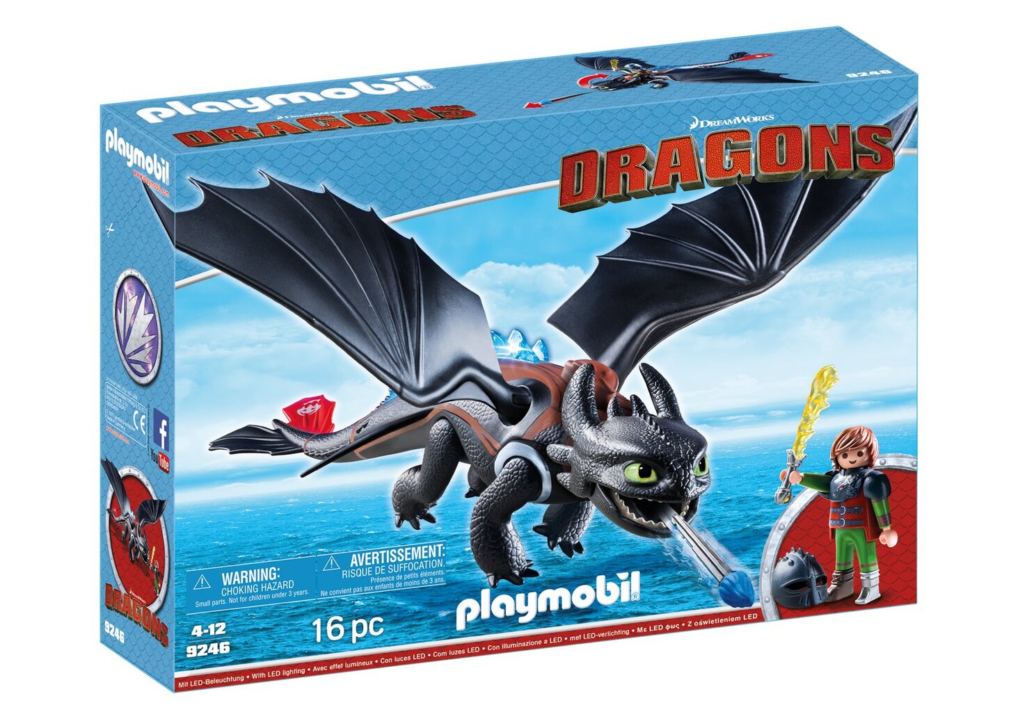 9246 PLAYMOBIL® Dragons, Drakonas ir karys kaina ir informacija | Konstruktoriai ir kaladėlės | pigu.lt