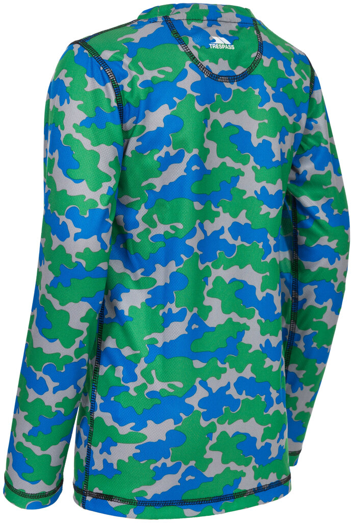 Trespass termo marškinėliai berniukams OAF, blue camo kaina ir informacija | Žiemos drabužiai vaikams | pigu.lt