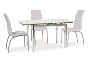 Išskleidžiamas stalas Signal Meble GD-019, baltas kaina ir informacija | Virtuvės ir valgomojo stalai, staliukai | pigu.lt