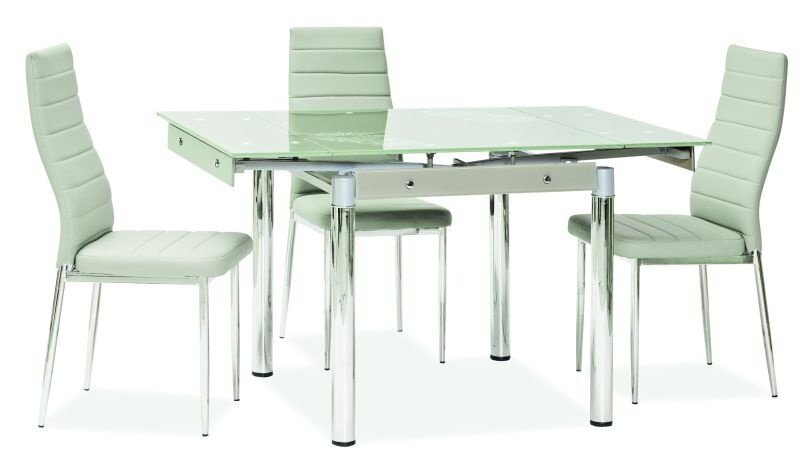 Išskleidžiamas stalas Signal Meble Gd-082, baltas kaina ir informacija | Virtuvės ir valgomojo stalai, staliukai | pigu.lt
