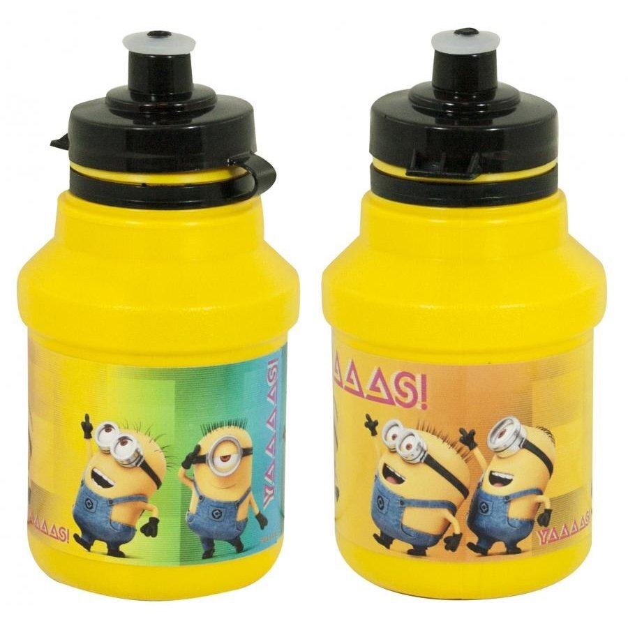 Gertuvė su laikikliu Insportline Minions, 350 ml, geltona цена и информация | Dviračių gertuvės ir gertuvių laikikliai | pigu.lt