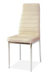 Комплект из 4 стульев H 261, хром/кремовый цена и информация | Стулья для кухни и столовой | pigu.lt