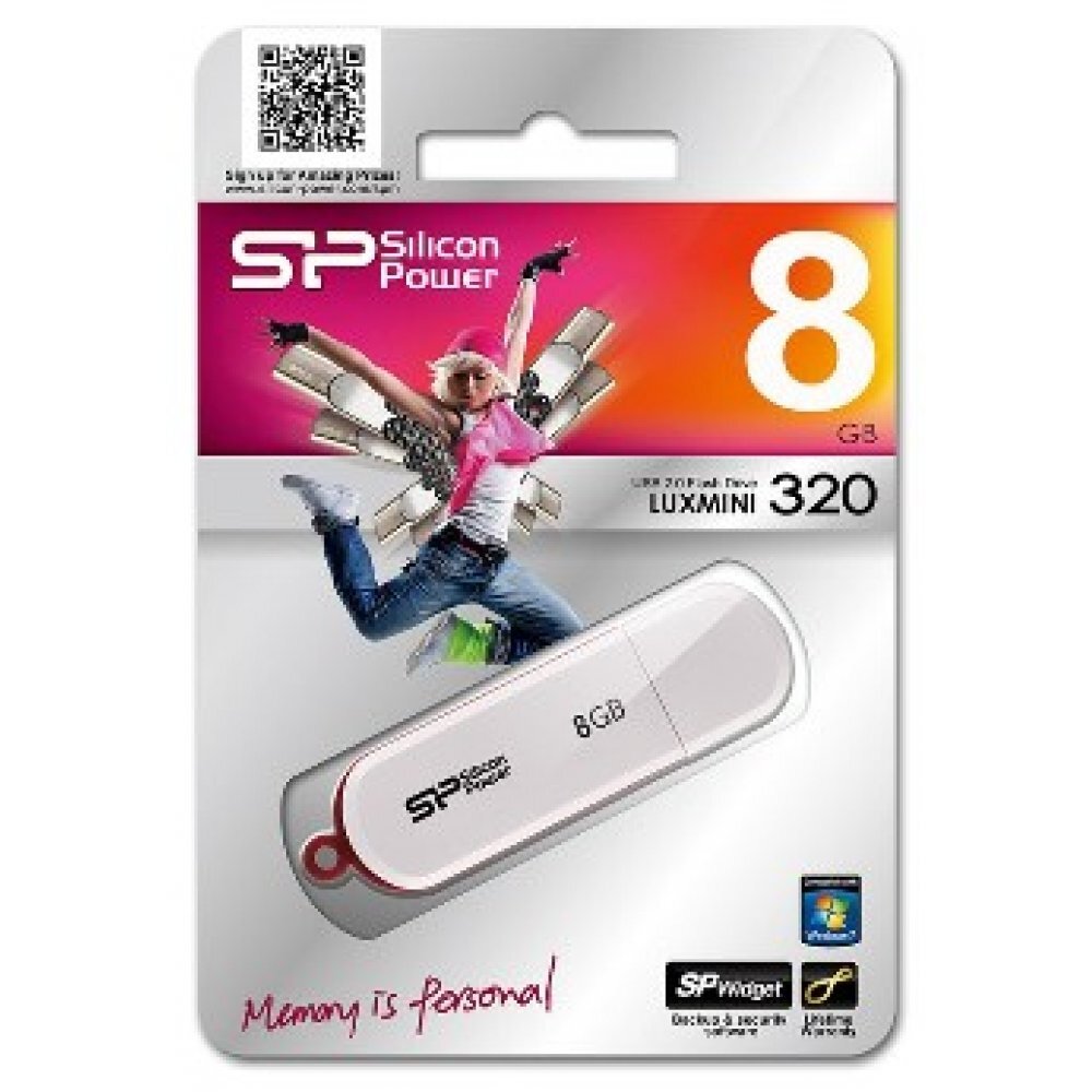 Silicon Power LuxMini 320 8GB 2.0 kaina ir informacija | USB laikmenos | pigu.lt