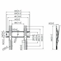 Держатель для телевизора Vogels 73202526 43-65'' цена и информация | Кронштейны и крепления для телевизоров | pigu.lt