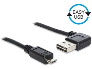 Delock 85163 USB A-B 0.5 m, juodas kaina ir informacija | Laidai telefonams | pigu.lt