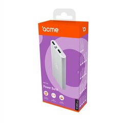 Acme PB15S Power bank, 10000 мАч, белый цена и информация | Acme Мобильные телефоны, Фото и Видео | pigu.lt