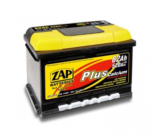 Akumuliatorius ZAP Plus (+ -) 62Ah 520A kaina ir informacija | Akumuliatoriai | pigu.lt