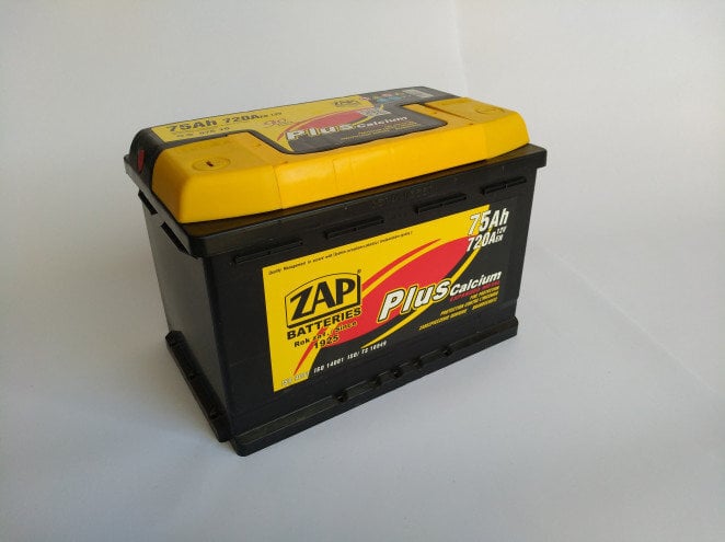 Akumuliatorius ZAP Plus (+ -) 75Ah 720A цена и информация | Akumuliatoriai | pigu.lt